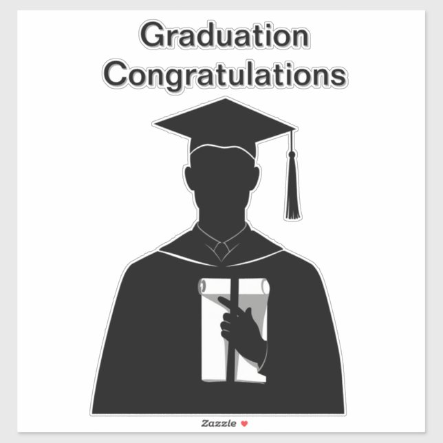 Pegatina Diploma de posgrado (Hoja)