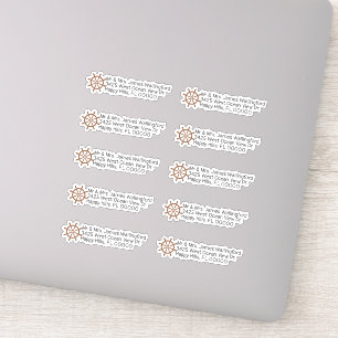 Pegatina Dirección de devolución de la rueda del barco