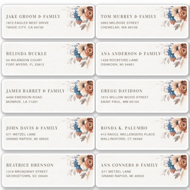 Pegatina Dirección de invitado azul de la Marina de Terraco (Anverso)