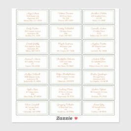 Pegatina Dirección de invitado Baby Shower de Storybook Woo