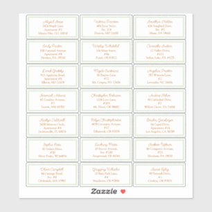 Pegatina Dirección de invitado Baby Shower de Storybook Woo