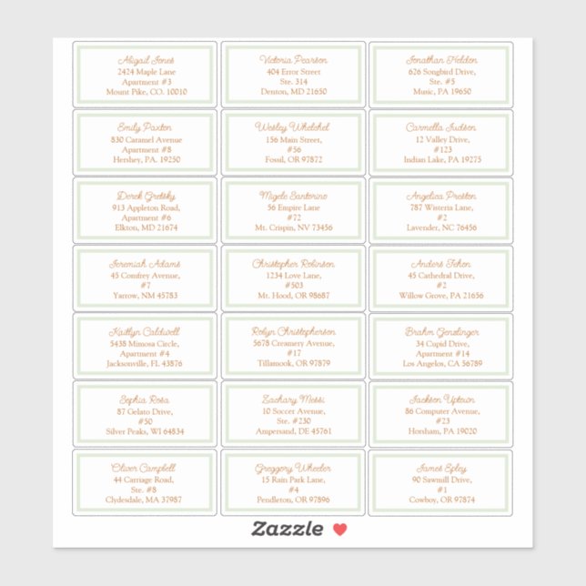 Pegatina Dirección de invitado Baby Shower de Storybook Woo (Hoja)