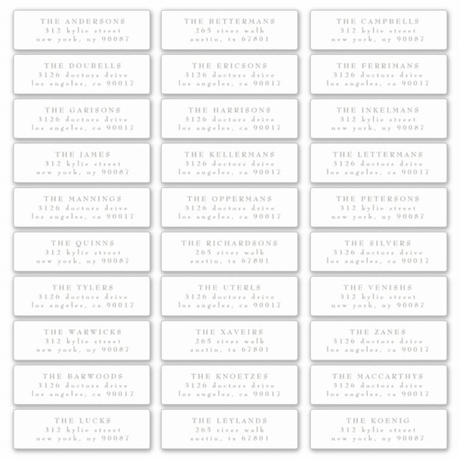 Pegatina Dirección de invitado blanco verde de sabio indivi (Anverso)