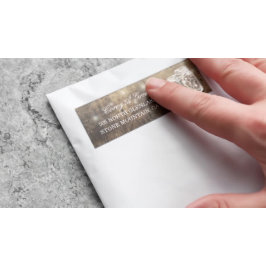 Pegatina Dirección de invitado boda Mason Jars Wood String 