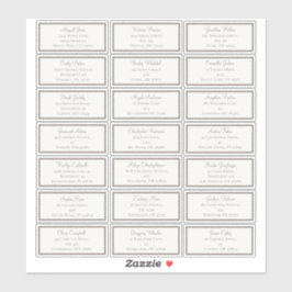 Pegatina Dirección de invitado de Baby Shower Boho Storyboo