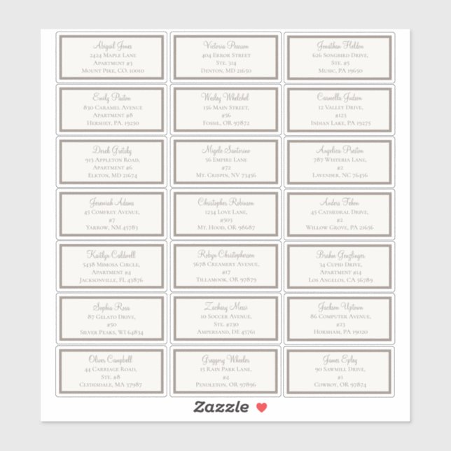 Pegatina Dirección de invitado de Baby Shower Boho Storyboo (Hoja)