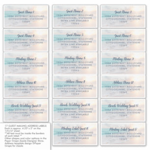 Pegatina Dirección de invitado de playa