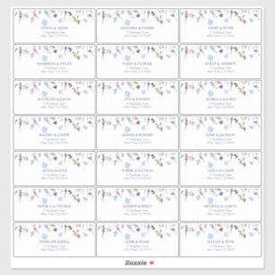 Pegatina Dirección de Invitado para Fiesta de Despedida de 