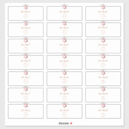 Pegatina Dirección de invitado transparente, estrella de or