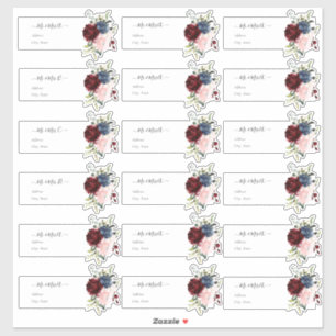 Pegatina Dirección de invitado transparente Marina de Borgo