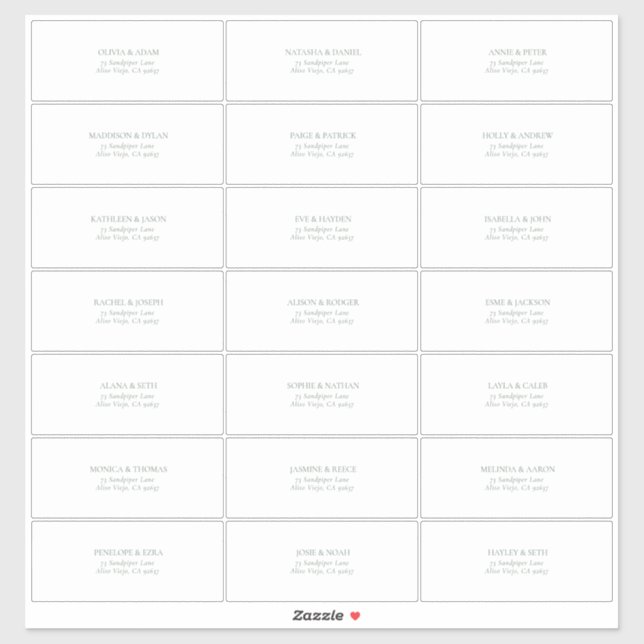 Pegatina Dirección de invitado verde oscuro transparente (Hoja)