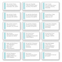 Dirección de nombre individual de la línea azul pu