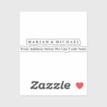 Pegatina Dirección de nombre profesional Minimalista de ten<br><div class="desc">Aquellos que lo vean dirán qué diseño simple y no podrán quitarse los ojos de este producto. Es un diseño muy elegante,  muy estético y muy sencillo. Con tal sencillez,  inmediatamente se reflejará la personalidad que se tiene y la sensibilidad de su trabajo.</div>