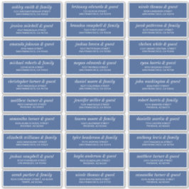 Pegatina Dirección de nombres de invitados de Boda de Moda