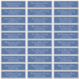 Pegatina Dirección de nombres de invitados de Boda de scrip