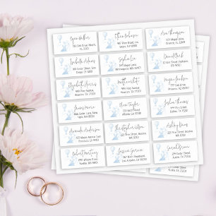 Pegatina Dirección De Retorno De Huéspedes Toile De Jouy Bl