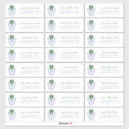 Pegatina Dirección de tarjetas de vacaciones de Moda Chinoi