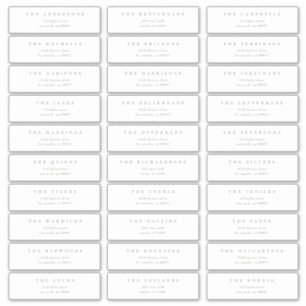 Pegatina Dirección del boda individual verde sabio clásico