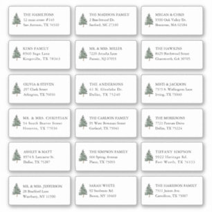 Pegatina Dirección del destinatario del invitado del Boda P