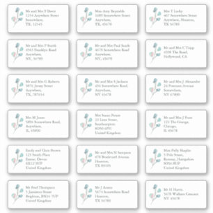 Pegatina Dirección del Destinatario Individual Artsy EucaIy