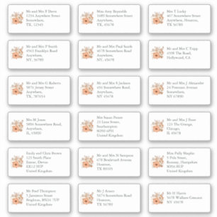 Pegatina Dirección del nombre del destinatario individual d