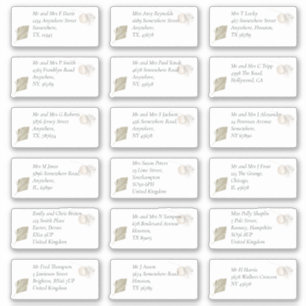 Pegatina Dirección del nombre del destinatario individual d