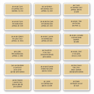 Pegatina Direcciones de nombres individuales de invitados A