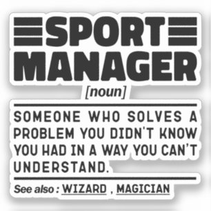 Pegatina Director de administración de definición moderna