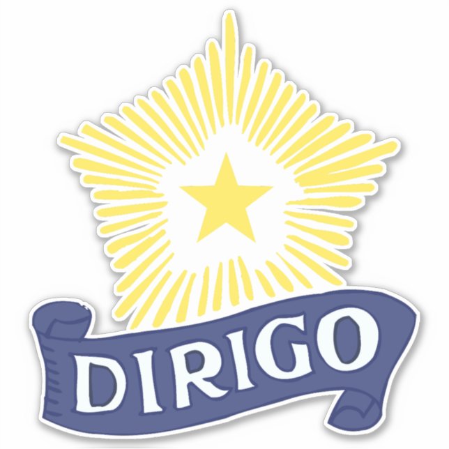 Pegatina Dirigo Decal (Anverso)