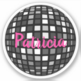 Pegatina Disco Ball Guay Dancing Dance Fiesta Nombre person