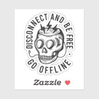 Pegatina Disconnect and Be Free