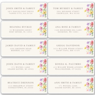 Pegatina Discurso de invitado Floral Rústico de Moda silves