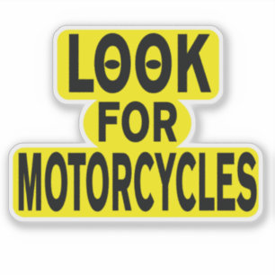 Pegatina Diseño Atractivo para Buscar Motocicletas