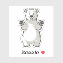 Pegatina Diseño de animales del Ártico de Oso Polar, Person