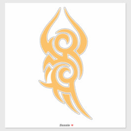 Pegatina Diseño de arte de línea inspirado en tatuajes clás