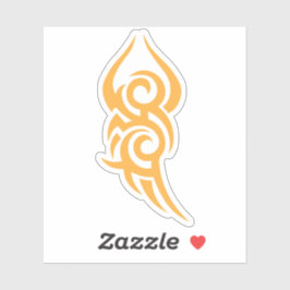 Pegatina Diseño de arte de línea inspirado en tatuajes clás