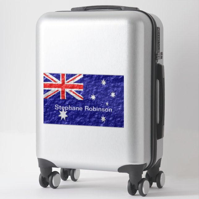 Pegatina Diseño de bandera australiana (Maleta)