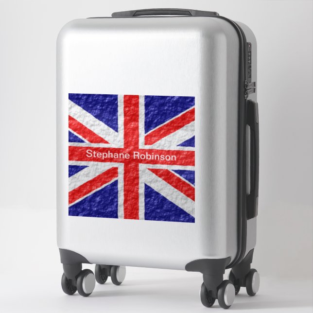Pegatina Diseño de bandera Union Jack (Maleta)