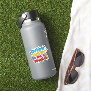 Pegatina Diseño de Botella de Agua para Niños Divertidos
