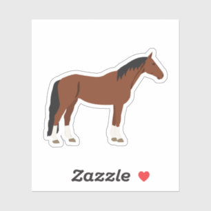 Pegatina Diseño de caballos