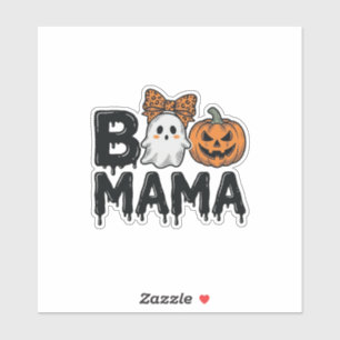 Pegatina Diseño de camiseta Boo Mama Halloween Fantasma Cal