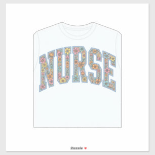 Pegatina Diseño de camiseta con letras de equipo universita