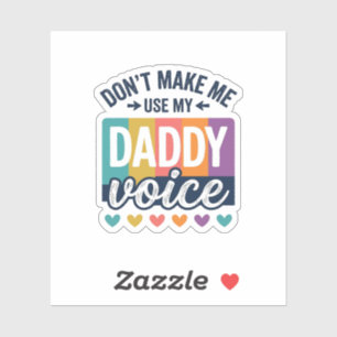Pegatina Diseño de camiseta Daddy Voice Vintage Pride_1