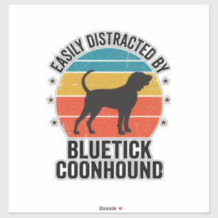 Pegatina Diseño de camiseta de amante de perros vintage Blu