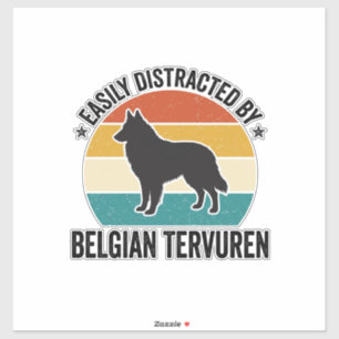 Pegatina Diseño de camiseta de amante de perros vintage de
