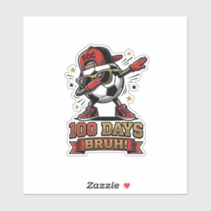 Pegatina Diseño de camiseta de fútbol Dabbing de 100 días B