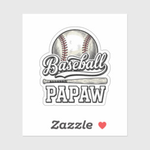 Pegatina Diseño de camiseta de grabado vintage de Papaw de 