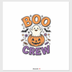 Pegatina Diseño de camiseta de Halloween de calabaza fantas