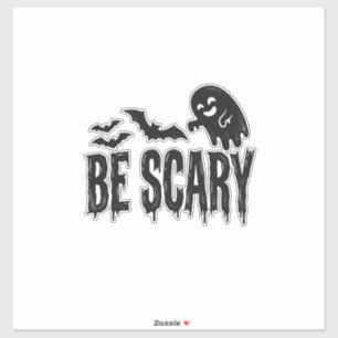 Pegatina Diseño de camiseta de Halloween de murciélago fant