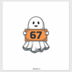Pegatina Diseño de camiseta de Halloween Vintage Ghost Numb